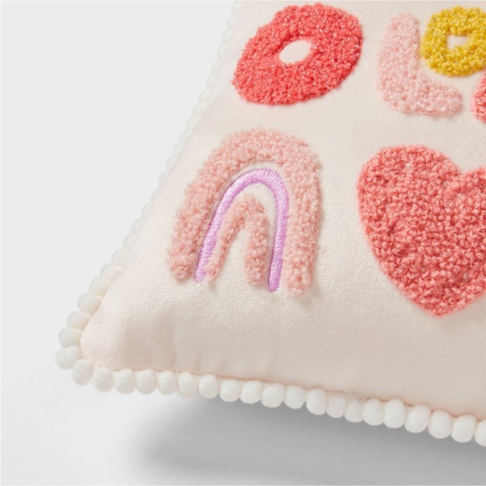 Small XO Square Valentine's Day Pillow - Spritz Target 2025 - Picture 3 of 4